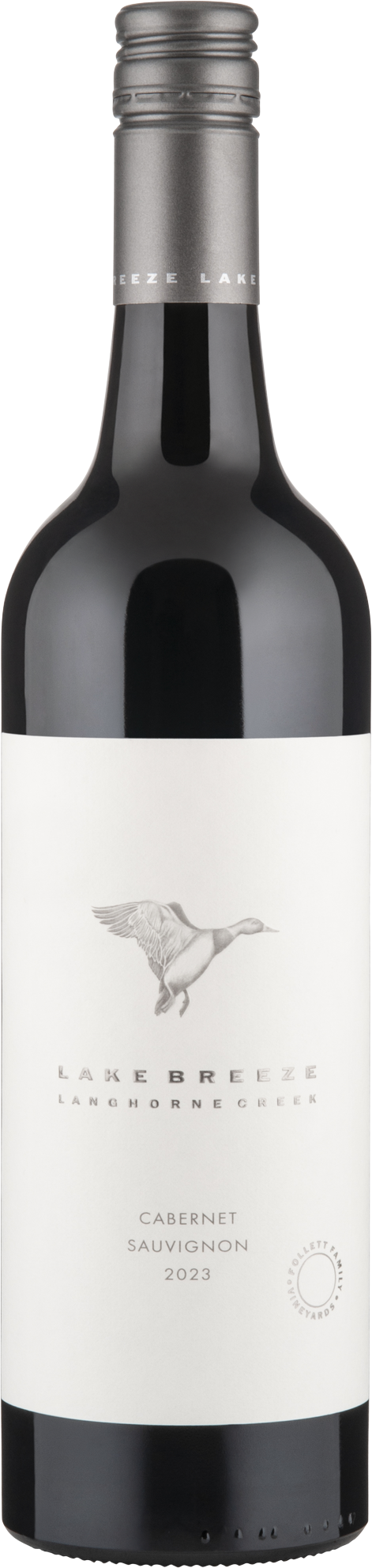 Lake Breeze Wines Cabernet Sauvignon 2023 bottle — Langhorne Creek